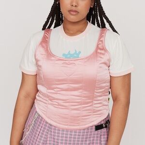 LAZY OAF x Daddy Bears Quilted Corset Top